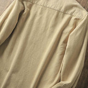 Buddha Stones Lapel Solid Color Men's Long Sleeve Cotton Thickened Jacket With Pockets - image 11