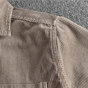 Buddha Stones Solid Color Single Breasted Buttons Men's Long Sleeve Thickened Jacket With Pockets - image 2