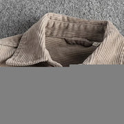 Buddha Stones Solid Color Single Breasted Buttons Men's Long Sleeve Thickened Jacket With Pockets - image 1