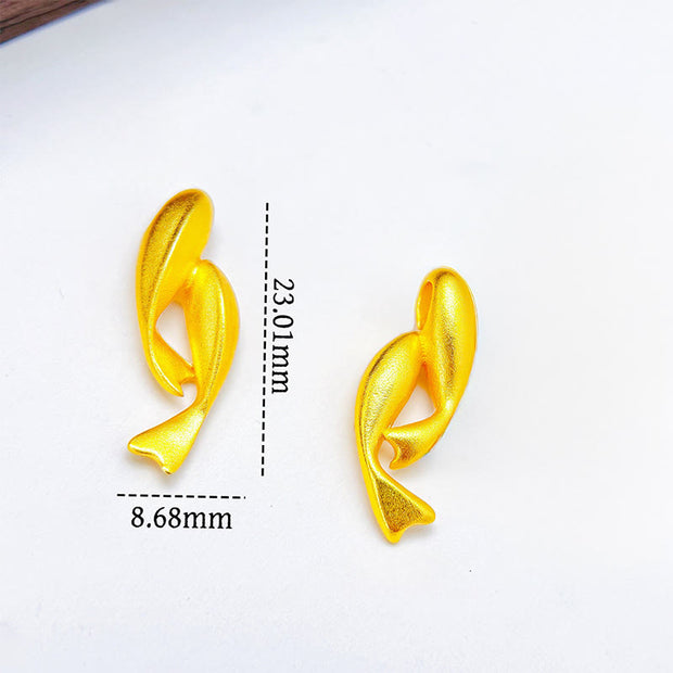 Buddha Stones Double Fish 24k Gold Plated Brass Chain Necklace Pendant - image 3