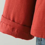 Buddha Stones Winter Solid Flower Long Sleeve Cotton Women's Thermal Jacket - image 6