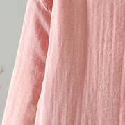 Buddha Stones Winter Solid Flower Long Sleeve Cotton Women's Thermal Jacket - image 12