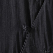 Buddha Stones Winter Solid Flower Long Sleeve Cotton Women's Thermal Jacket - image 16