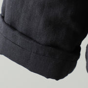 Buddha Stones Winter Solid Flower Long Sleeve Cotton Women's Thermal Jacket - image 18