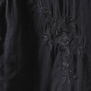 Buddha Stones Winter Solid Flower Long Sleeve Cotton Women's Thermal Jacket - image 17