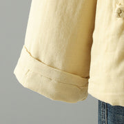 Buddha Stones Winter Solid Flower Long Sleeve Cotton Women's Thermal Jacket - image 27