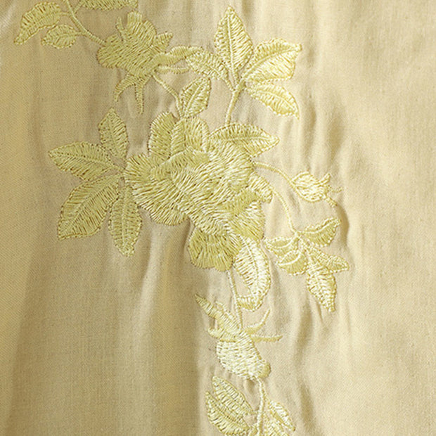 Buddha Stones Winter Solid Flower Long Sleeve Cotton Women's Thermal Jacket - image 25