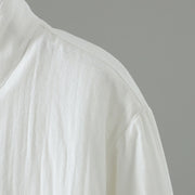 Buddha Stones Winter Solid Flower Long Sleeve Cotton Women's Thermal Jacket - image 34