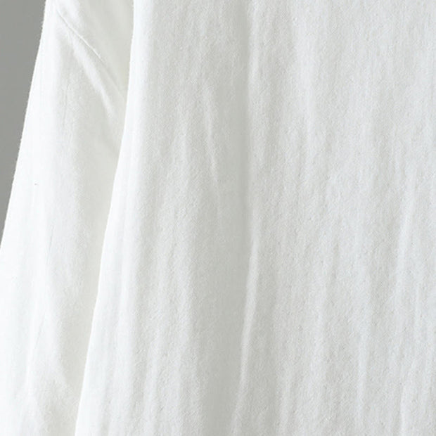 Buddha Stones Winter Solid Flower Long Sleeve Cotton Women's Thermal Jacket - image 37