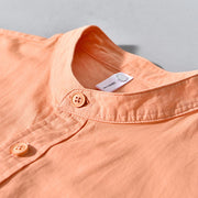 Buddha Stones Crew Neck Solid Color Men's Long Sleeve Cotton Thickened Jacket With Pockets - image 16