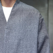 Buddha Stones Spring Fall Solid Color Long Sleeve Men's Jacket - image 9