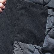 Buddha Stones Winter Yin Yang Tai Chi Corduroy Long Sleeve Men's Jacket With Pockets - image 9