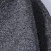 Buddha Stones Winter Buttons Crew Neck Design Warm Men's Long Sleeve Knitted Sweater - image 5