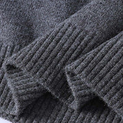 Buddha Stones Winter Buttons Crew Neck Design Warm Men's Long Sleeve Knitted Sweater - image 7