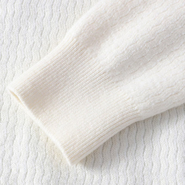 Buddha Stones Winter Stand Collar Design Warm Men's Long Sleeve Knitted Sweater - image 5