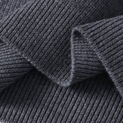 Buddha Stones Winter Black Stand Collar Design Warm Men's Long Sleeve Knitted Sweater - image 5