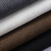 Buddha Stones Winter Black Stand Collar Design Warm Men's Long Sleeve Knitted Sweater - image 11