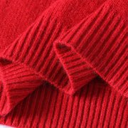 Buddha Stones Winter Stand Collar Gradient Color Design Warm Men's Long Sleeve Knitted Sweater - image 5