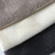 Buddha Stones Winter Black Stand Collar Plaid Pattern Warm Men's Long Sleeve Knitted Sweater - image 9