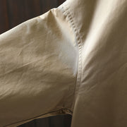 Buddha Stones Fall Buttons Long Sleeve Mid-length Cotton Women's Jacket With Pockets - image 10