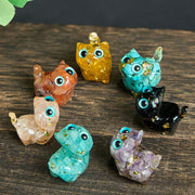 FREE Today: Strength and Protection Crystal Drip Resin Small Cat Statue Decoration - image 24