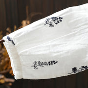 Buddha Stones Floral Embroidery Buttons Down Long Sleeve Women's Cotton Shirt - image 10