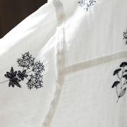 Buddha Stones Floral Embroidery Buttons Down Long Sleeve Women's Cotton Shirt - image 11