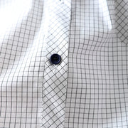 Buddha Stones Plaid Contrasting Buttons Down Long Sleeve Women's Cotton Shirt - image 12