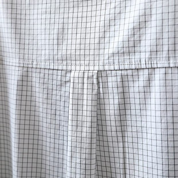 Buddha Stones Plaid Contrasting Buttons Down Long Sleeve Women's Cotton Shirt - image 13