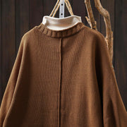 Buddha Stones Floral Buttons Cotton Women's Long Batwing Sleeve Knitted Cardigan - image 6