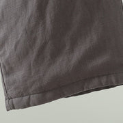 Buddha Stones Winter Contrasting Drawstring Cotton Linen Women's Wide Leg Pants With Pockets - image 22