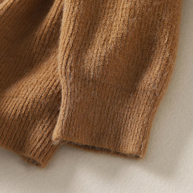 Buddha Stones Winter V-Neck Buttons Cotton Women's Long Sleeve Knitted Cardigan - image 5