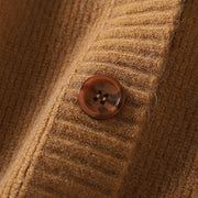 Buddha Stones Winter V-Neck Buttons Cotton Women's Long Sleeve Knitted Cardigan - image 9