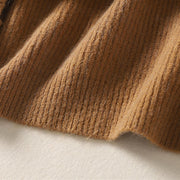 Buddha Stones Winter V-Neck Buttons Cotton Women's Long Sleeve Knitted Cardigan - image 8