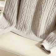 Buddha Stones Casual Winter Twisted Buttons Design Cotton Women's Long Sleeve Knitted Cardigan - image 39