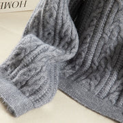 Buddha Stones Casual Winter Twisted Buttons Design Cotton Women's Long Sleeve Knitted Cardigan - image 22