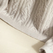 Buddha Stones Casual Winter Twisted Buttons Design Cotton Women's Long Sleeve Knitted Cardigan - image 40