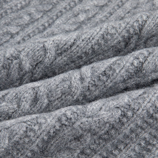 Buddha Stones Casual Winter Twisted Buttons Design Cotton Women's Long Sleeve Knitted Cardigan - image 29