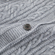 Buddha Stones Casual Winter Twisted Buttons Design Cotton Women's Long Sleeve Knitted Cardigan - image 28