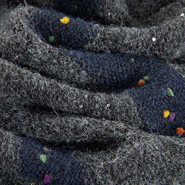 Buddha Stones Winter Stripes Pattern Crew Neck Long Sleeve Women's Cotton Sweater - image 33