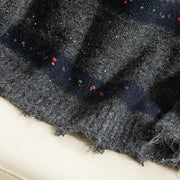 Buddha Stones Winter Stripes Pattern Crew Neck Long Sleeve Women's Cotton Sweater - image 28