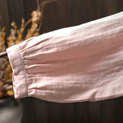 Buddha Stones Spring Fall Lace Collar Button Down Long Sleeve Women's Cotton Shirt - image 13