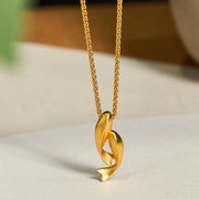 FREE Today: Prosperity and Wealth Double Koi Fish 24k Gold Plated Brass Chain Necklace Pendant - Double Fish - image 0