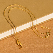 FREE Today: Prosperity and Wealth Double Koi Fish 24k Gold Plated Brass Chain Necklace Pendant - image 4