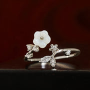 FREE Today: Healing and Luck White Flower Design Adjustable Copper Ring - image 15