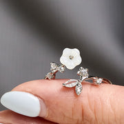 FREE Today: Healing and Luck White Flower Design Adjustable Copper Ring - image 16