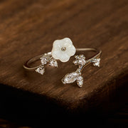 FREE Today: Healing and Luck White Flower Design Adjustable Copper Ring - image 14