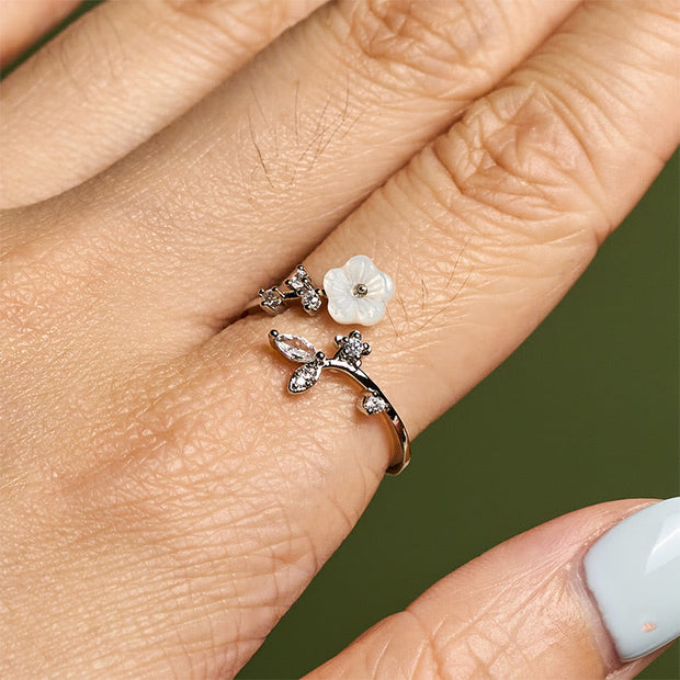 FREE Today: Healing and Luck White Flower Design Adjustable Copper Ring - image 19