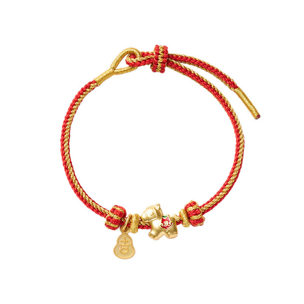 FREE Today: Luck and Connection Year Of The Horse Red String Copper Braided Bracelet - image 4