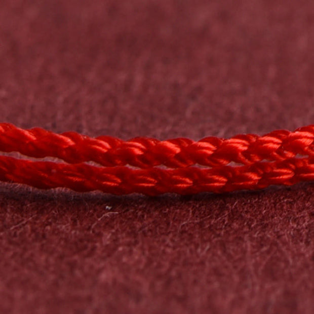 Buddha Stones Natural Hetian Jade Peace Buckle String Abundance Bracelet Anklet - image 14